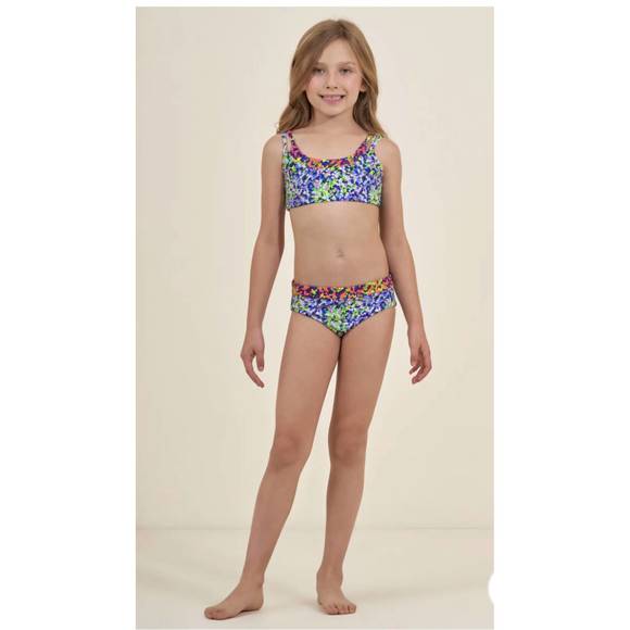 NEW MAAJI monetliberty dulcet girls bikini set in purple/multiple - Picture 3 of 3